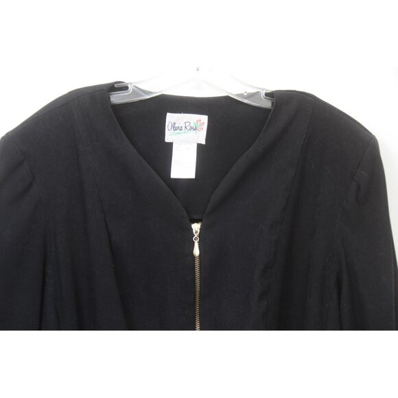 VTG Olivia Rose PLUS Size 18W Full Zip Blazer Jacket Business Casual Preppy - Picture 2 of 5